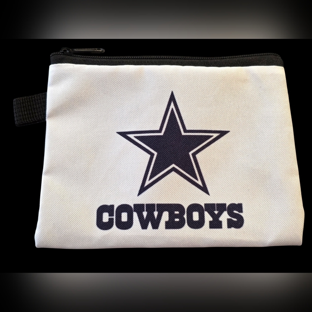 Dallas Cowboys Zip Pouch | Small Wallet Bag Charm (5.5" x 4")